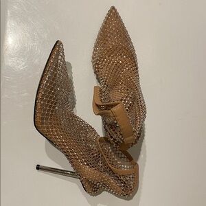 Vince Camuto Mesh Rhinestone ankle Bootie 8 1/2